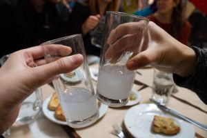 Athens food tour - ouzo