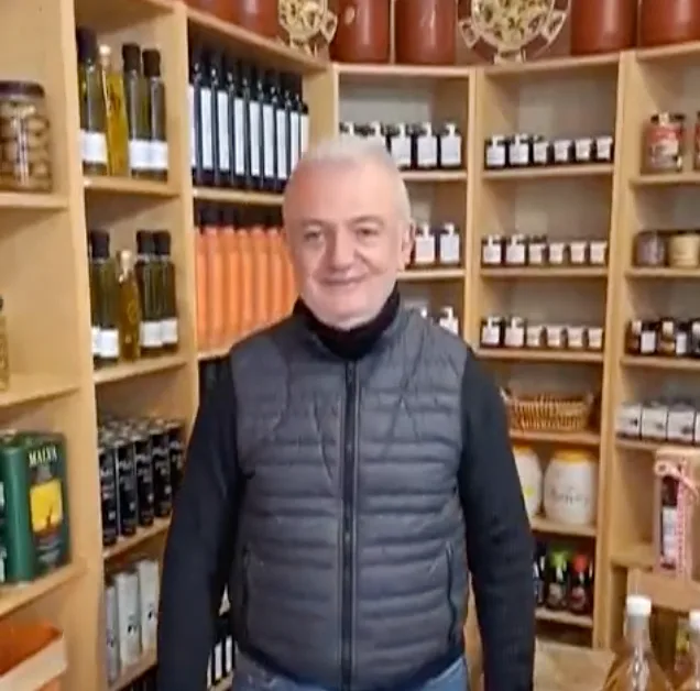 Meet the locals: Giorgos from Roe olive shop.