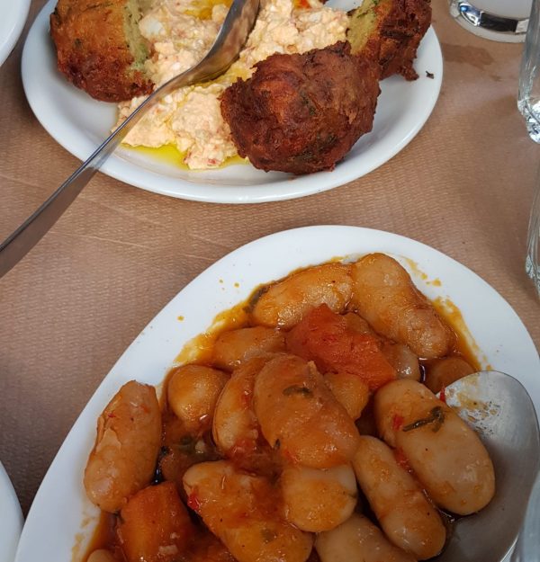 Athens food tour - gigantes beans