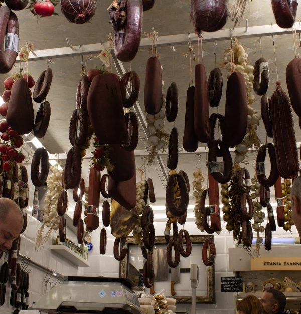 Athens food tour - meat shop