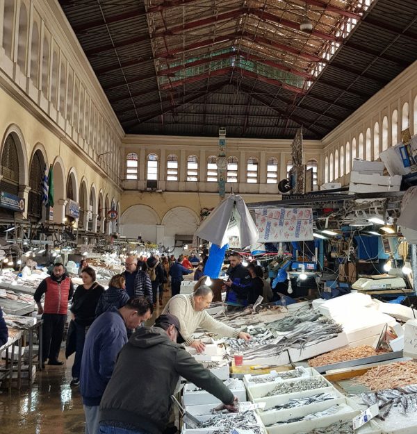 Athens food tour - fish market